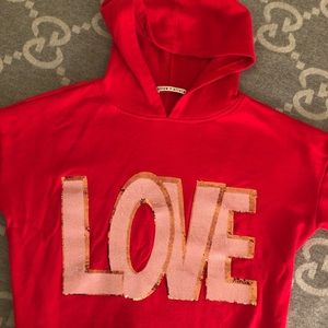 Alice and Olivia Hooded Sweatshirt